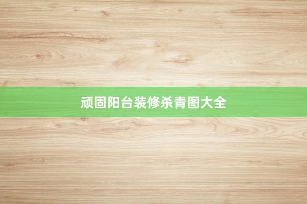 顽固阳台装修杀青图大全
