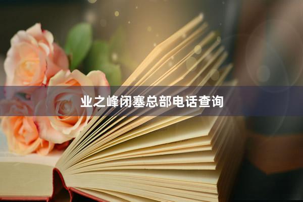 业之峰闭塞总部电话查询